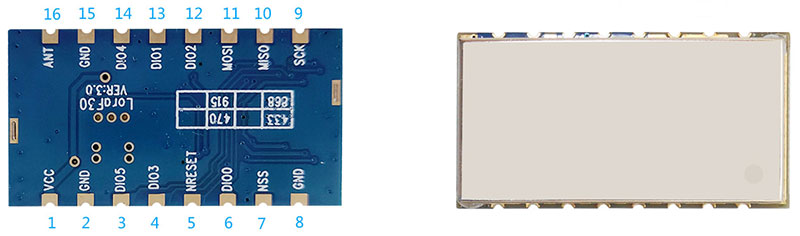 433M无线模块LoRa1278F30的引脚定义