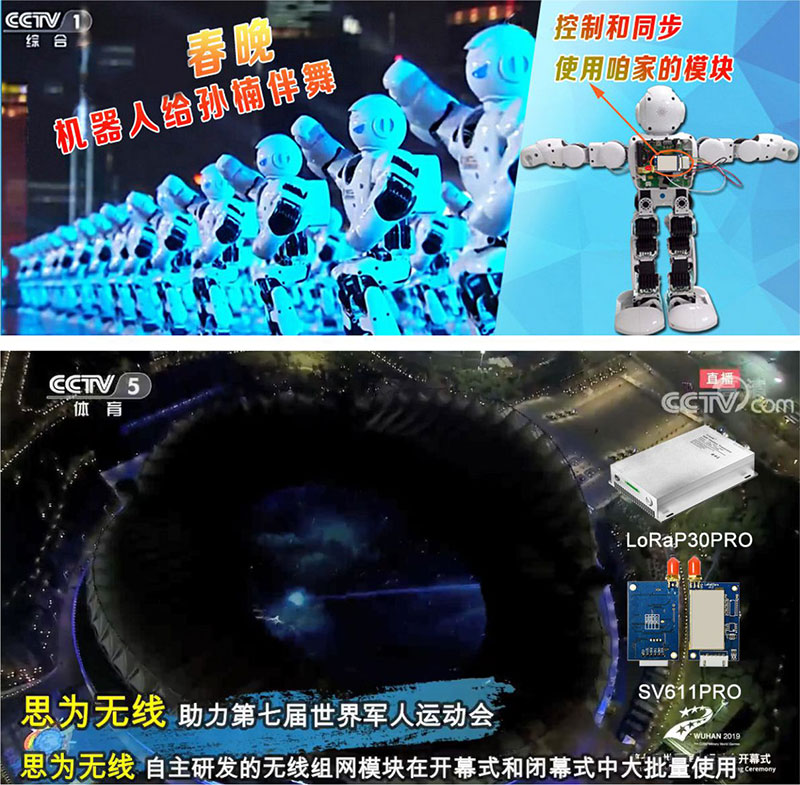 春晚伴舞机器人和第七届军运会