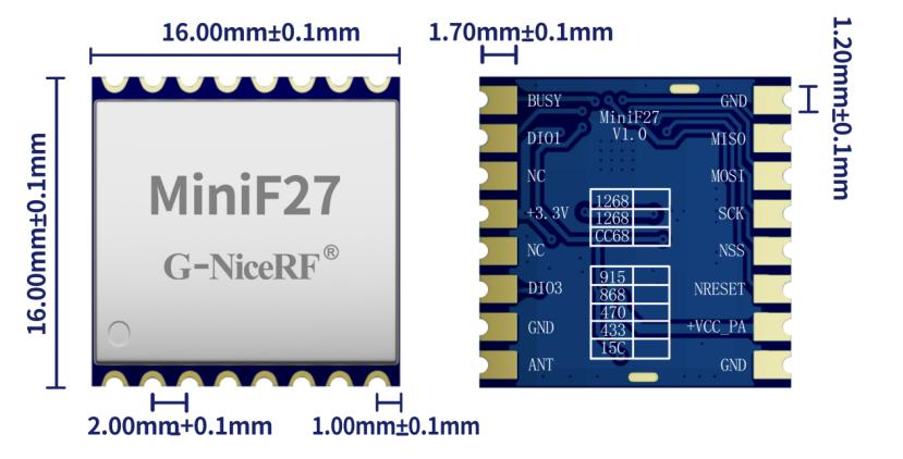 miniF27小体积模块尺寸