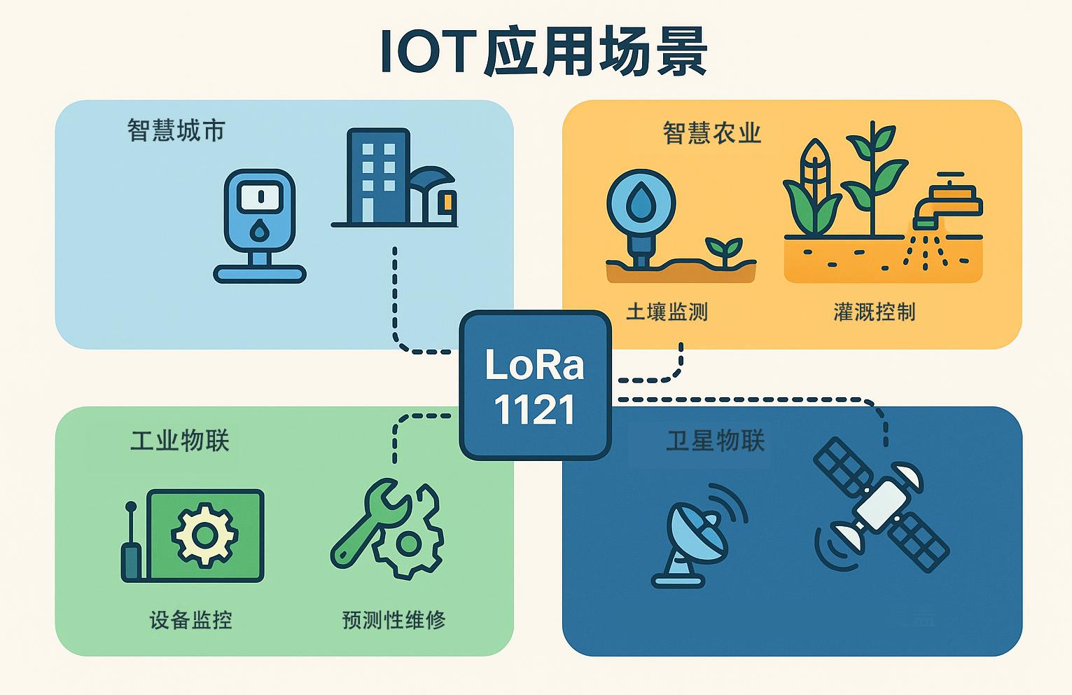 LoRa1121 模块在关键物联网领域的应用
