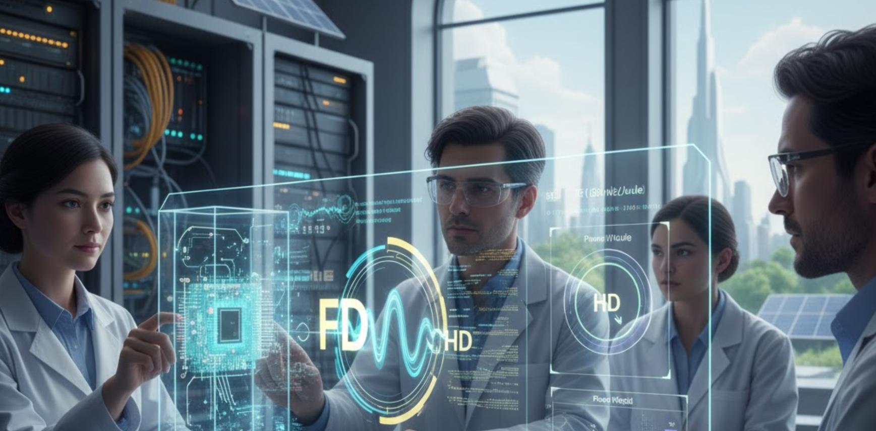 科学家在实验室中审查全双工 (FD) 能源效率