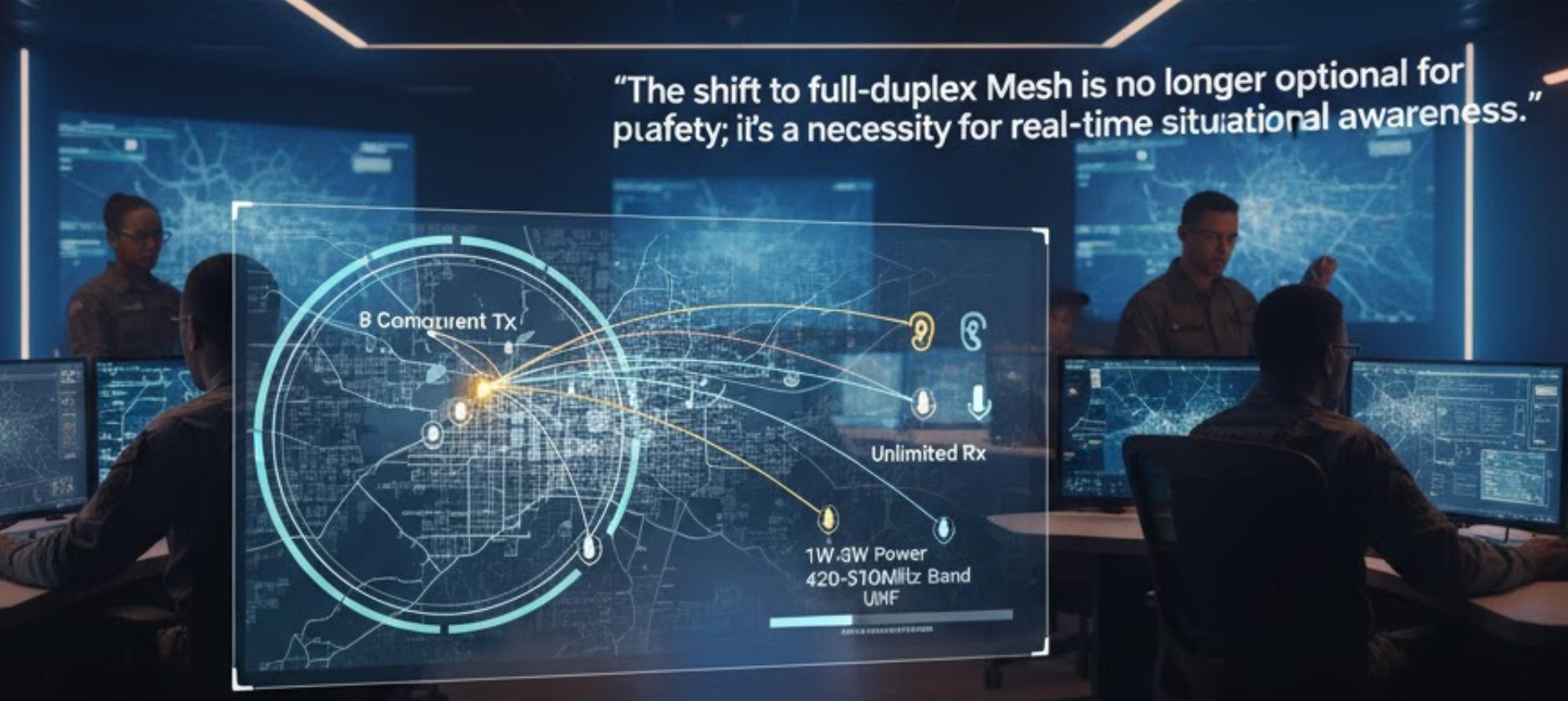 指挥中心图形显示全双工网状网络技术规格