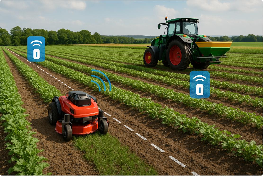 无线割草机/农机的高精度自主导航