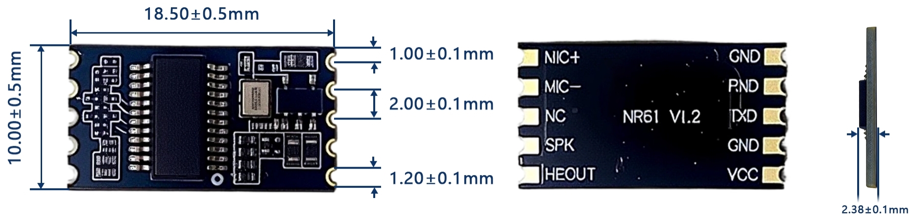 NR61模块机械尺寸