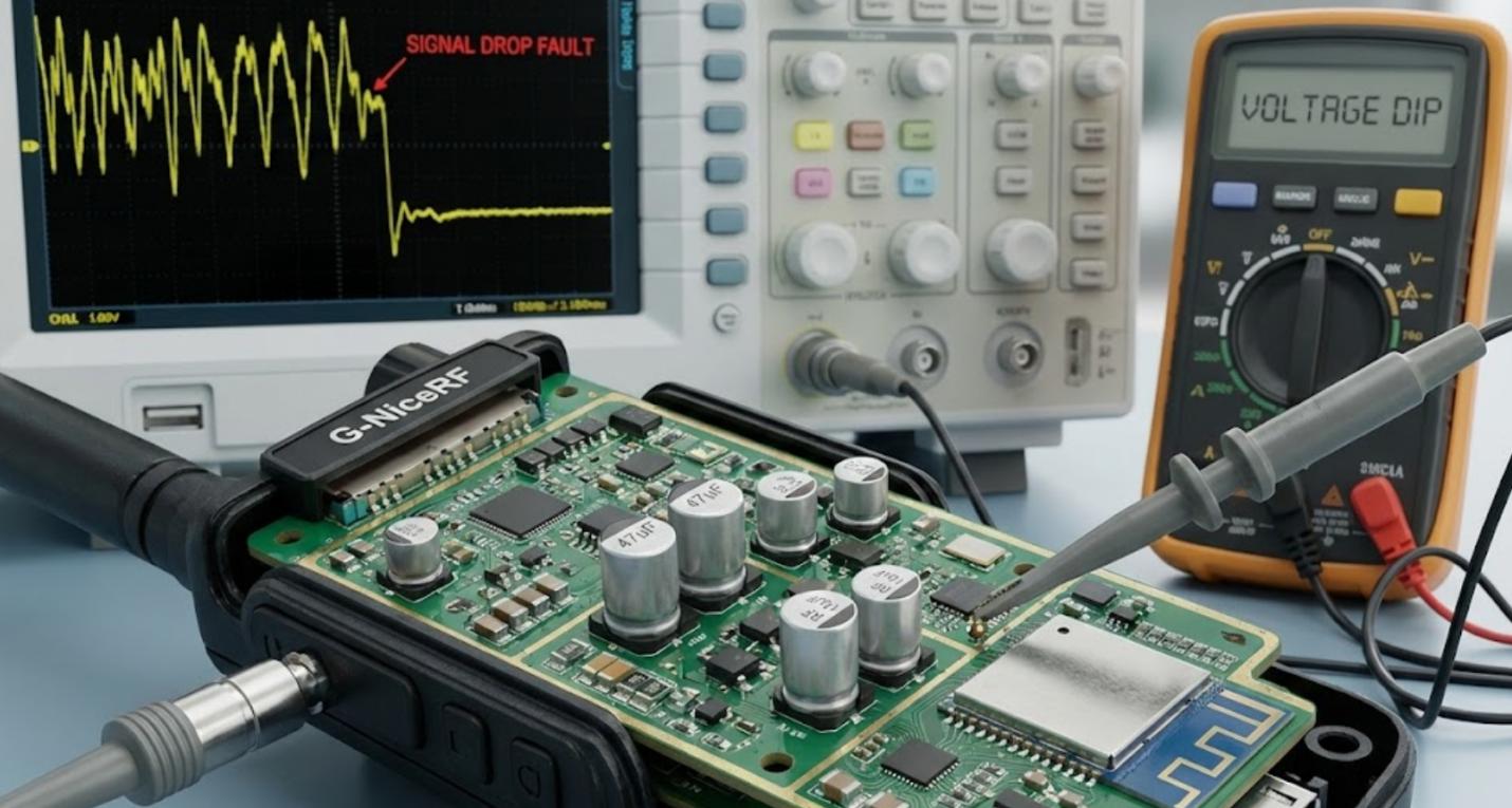 G-NiceRF 对讲机电路板及信号掉线分析图