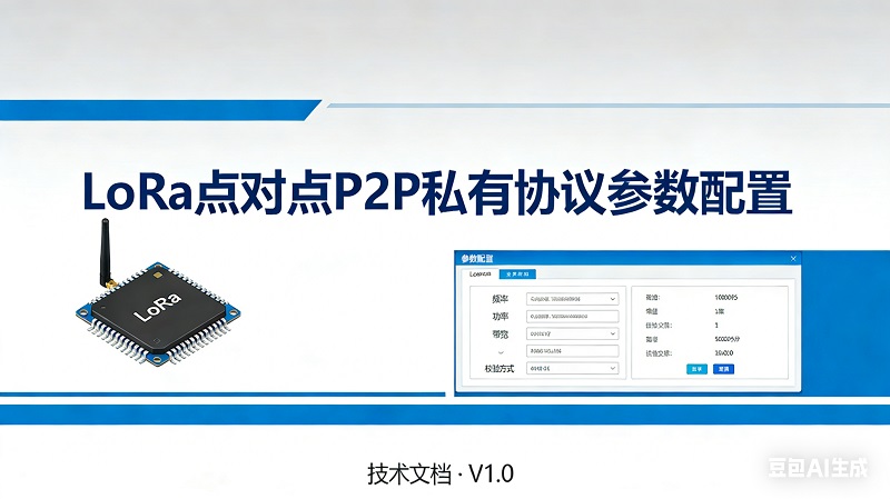 LoRa模块（P2P私有协议）参数