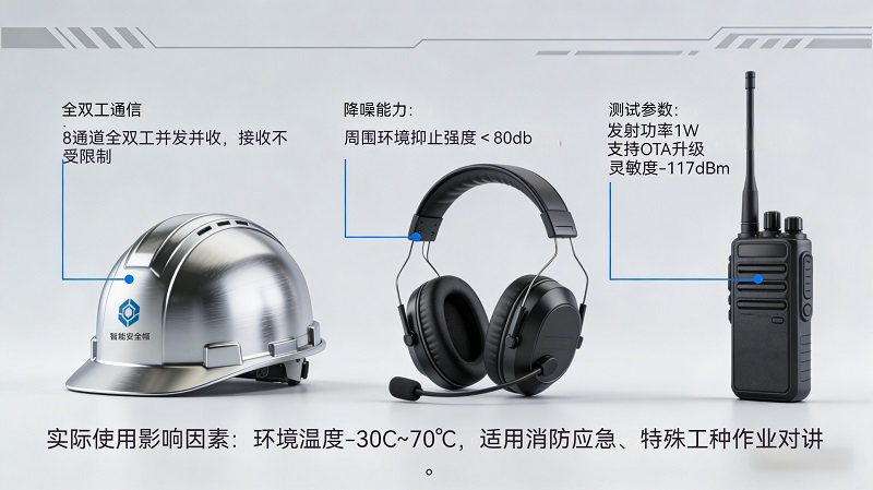 SA618安全帽、头戴耳机，手持式全双工方案
