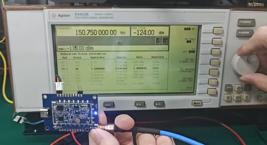 V段接收灵敏度测试