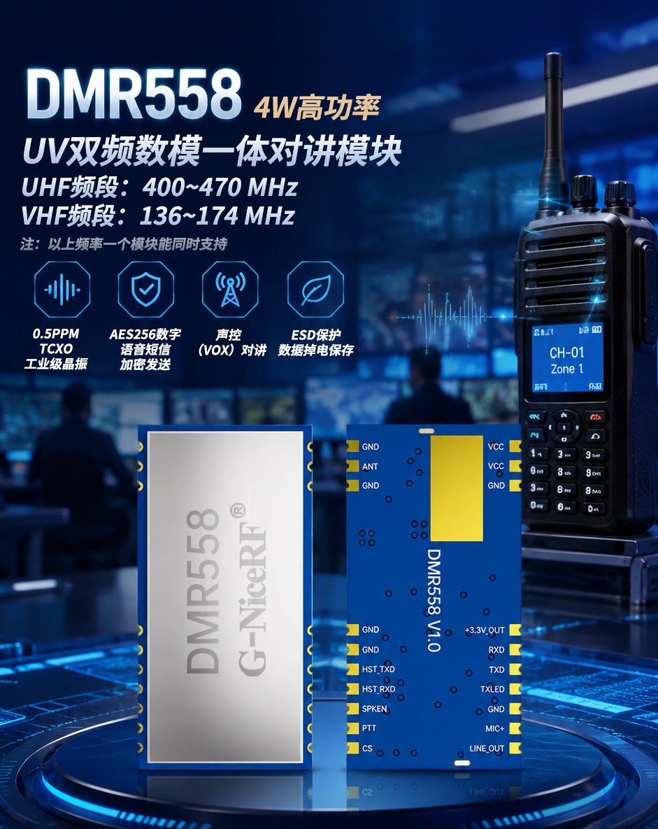 DMR558 对讲模块特点
