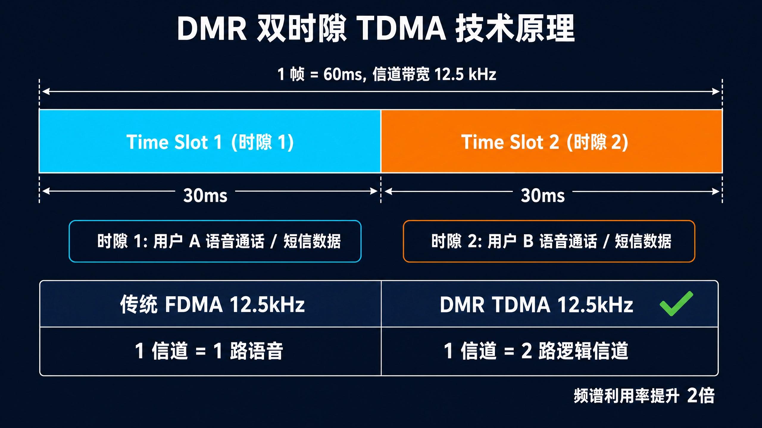 DMR 双时隙