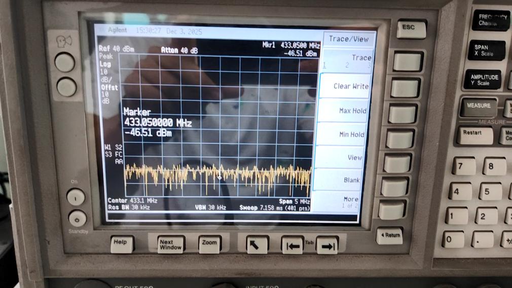 15KV 空气放电裸板静电测试 功率衰减到-40dBm