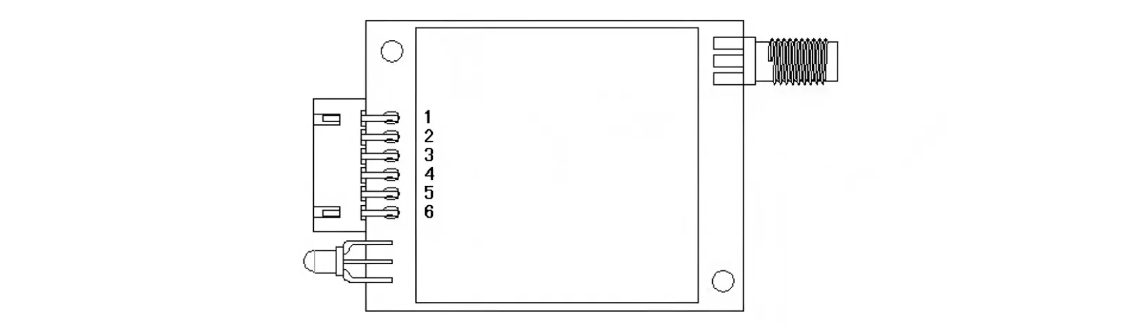 LoRa6100Pro 引脚定义图