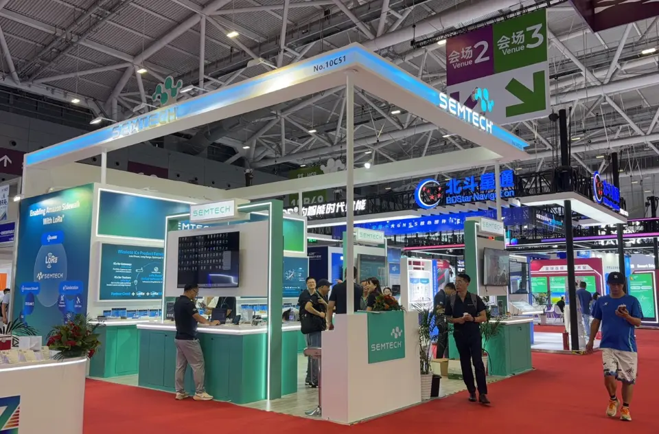 IOTE 2026 展会现场，思为无线受邀参展 SEMTECH 展位