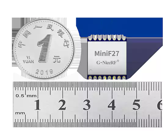 MiniF27 800mW 小体积 LoRa 无线收发模块